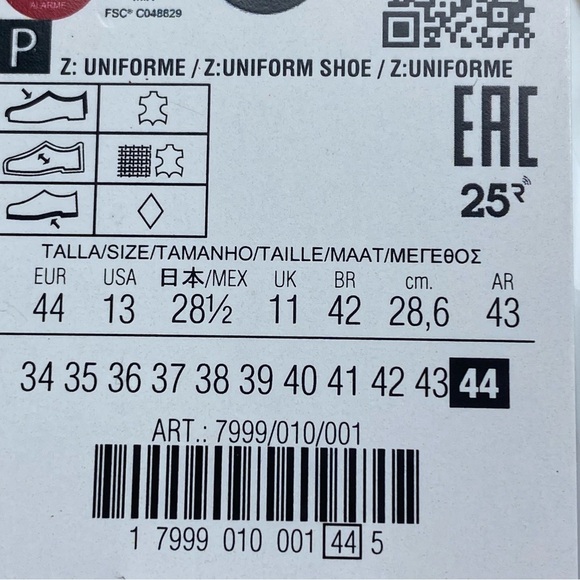 NWT. Zara Women's White Leather Uniform Sneakers. Size 11, 12, 13. - Picture 8 of 15